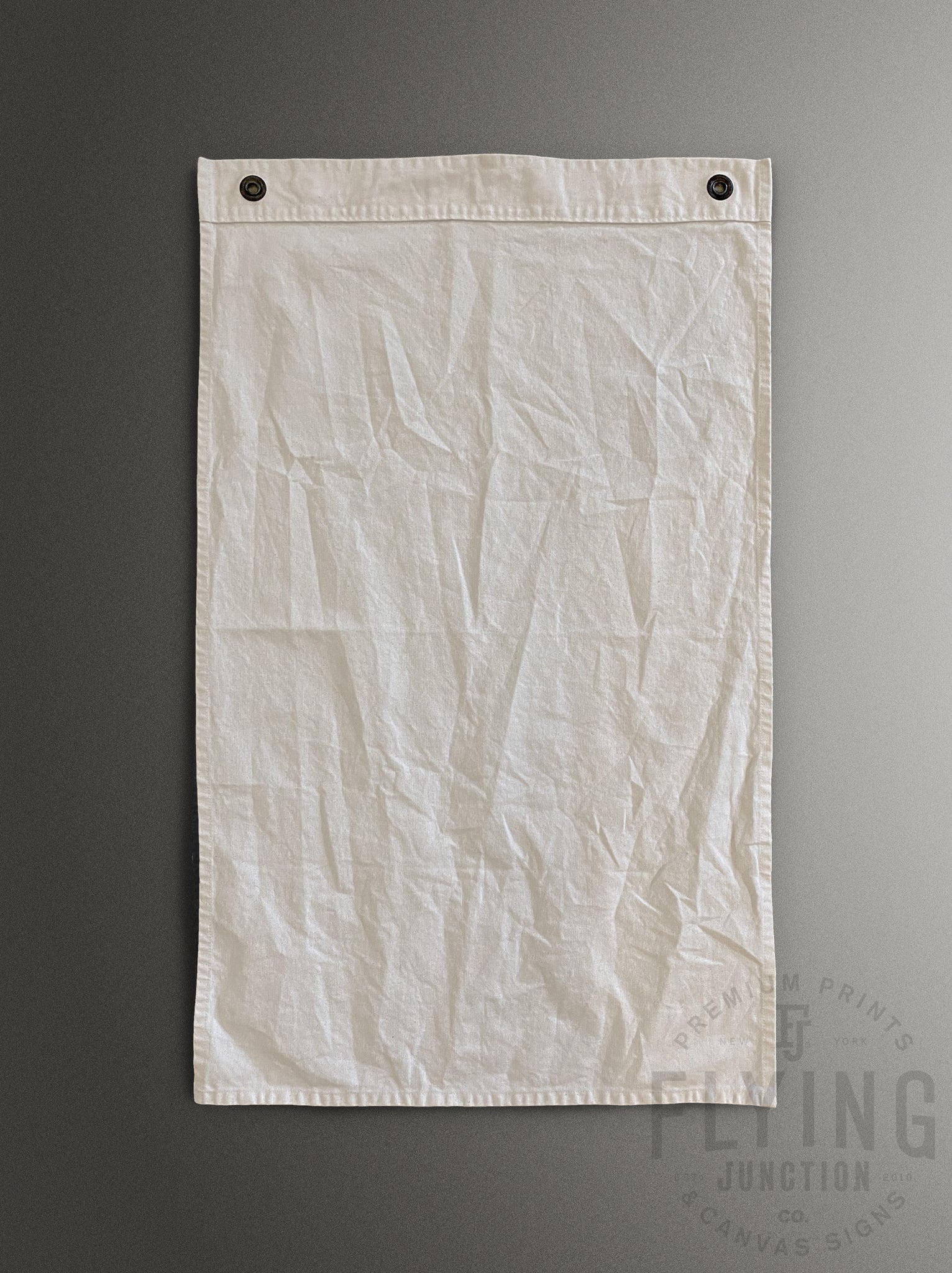 Premium Blank Cotton Canvas Flag (Black or Natural)