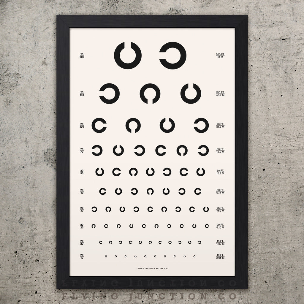 Herman Snellen Tumbling C's Eye Chart – Foundry
