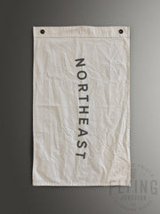 Northeast natural cotton canvas flag banner hand painted