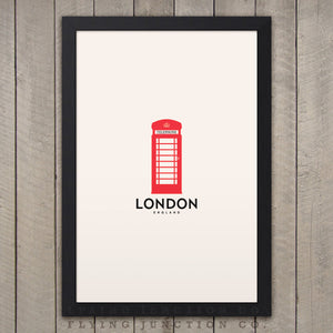 London Minimalist City Poster - Ivory