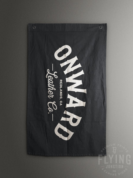 black duck cloth canvas flag banner hand made